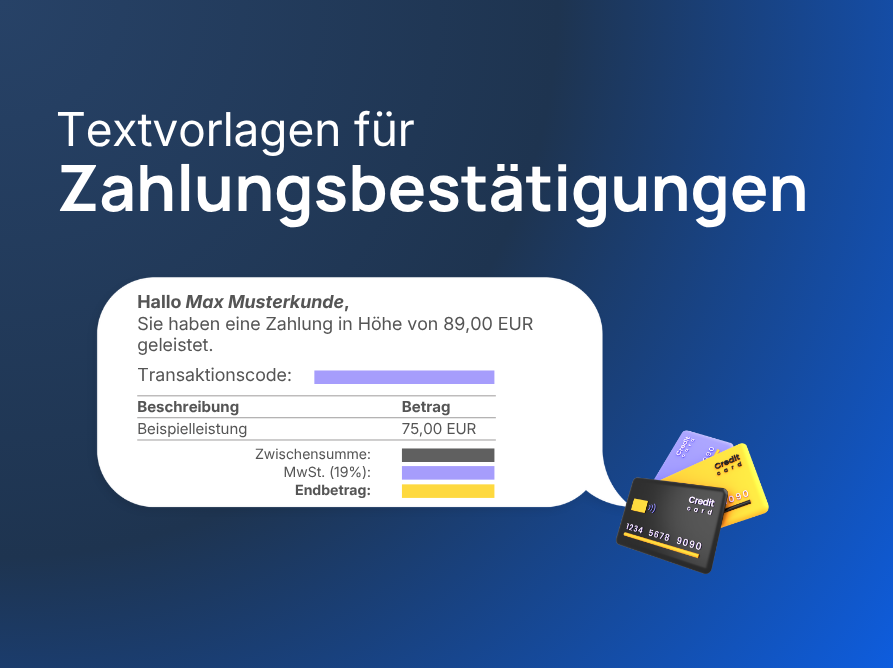 Vorlagen für Zahlungsbestätigungen: So bestätigen Sie Zahlungseingänge professionell