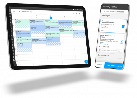 Innovativer Online-Terminkalender und Online-Terminplaner